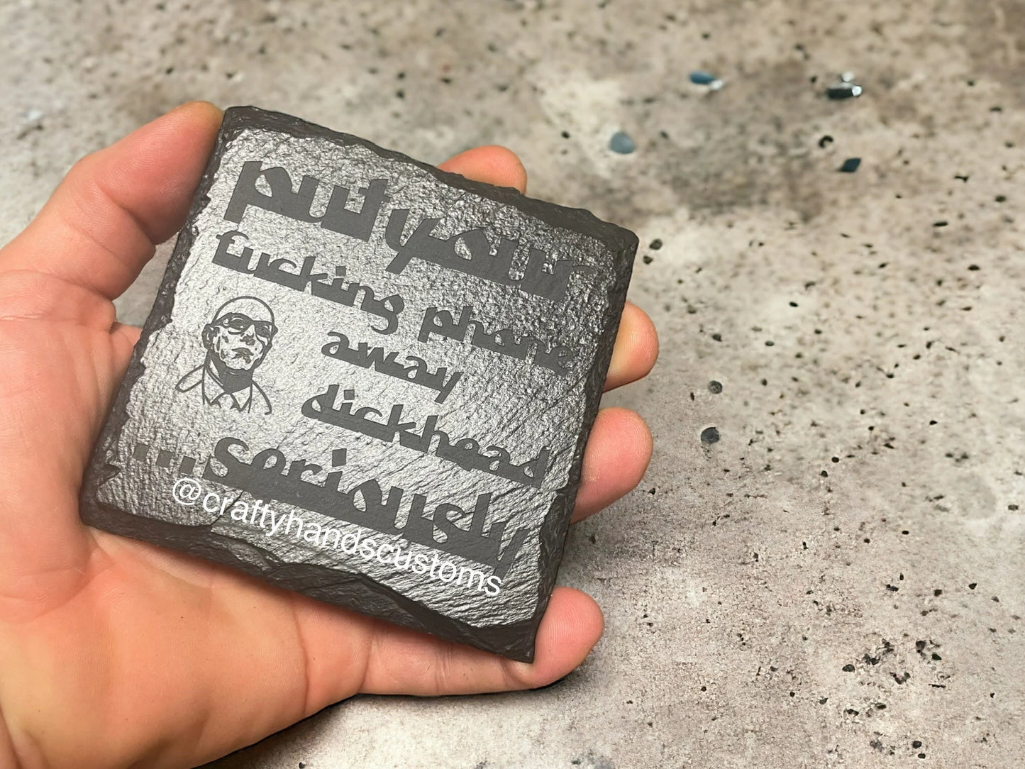 TOOL - MJK Engraved Coaster "The Warning"