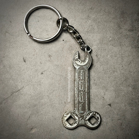 TOOL - Wrench Logo Keychain [Stainless Steel]