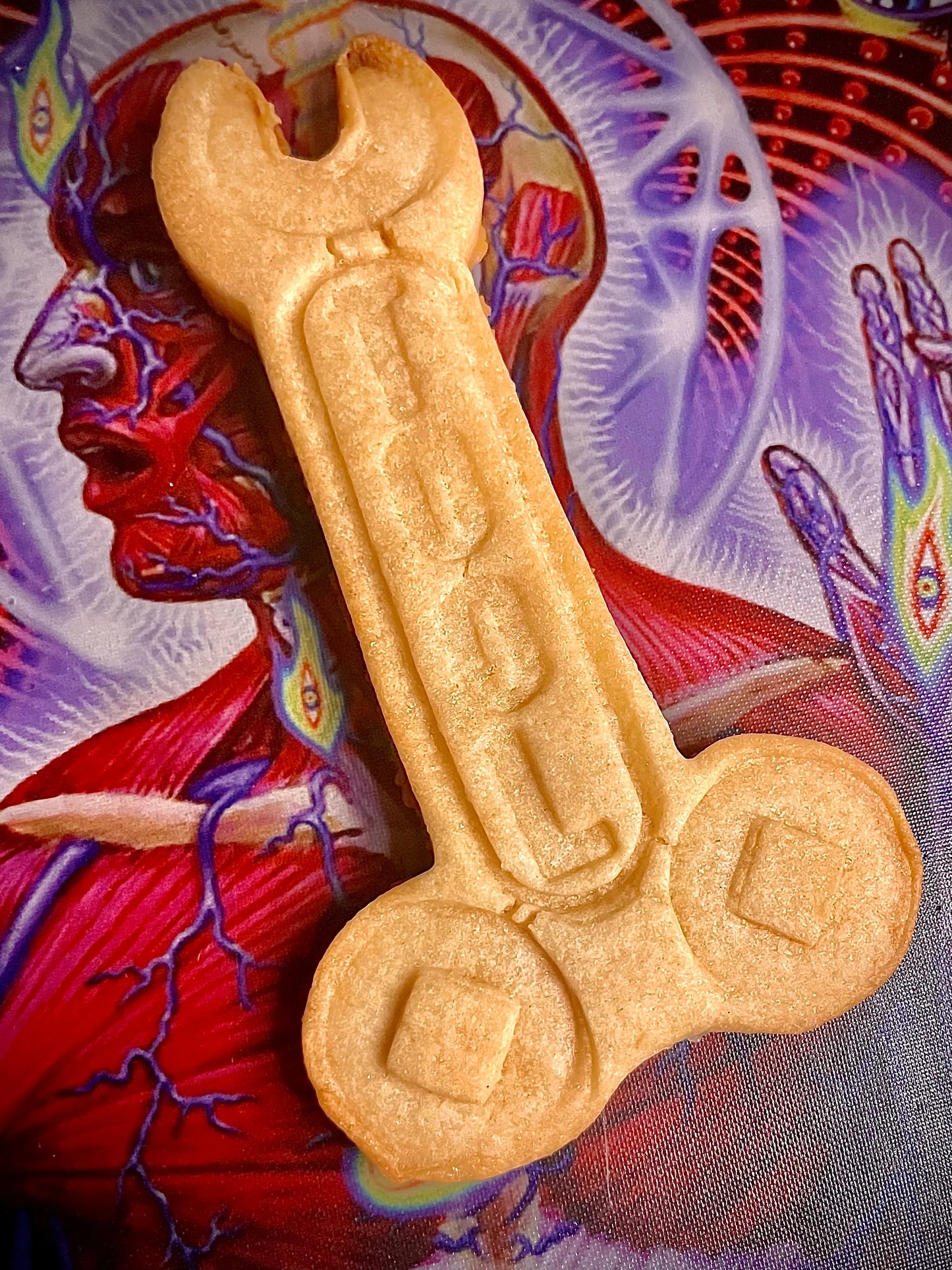 HERRAMIENTA - Cortador de galletas con logo de llave inglesa + sello