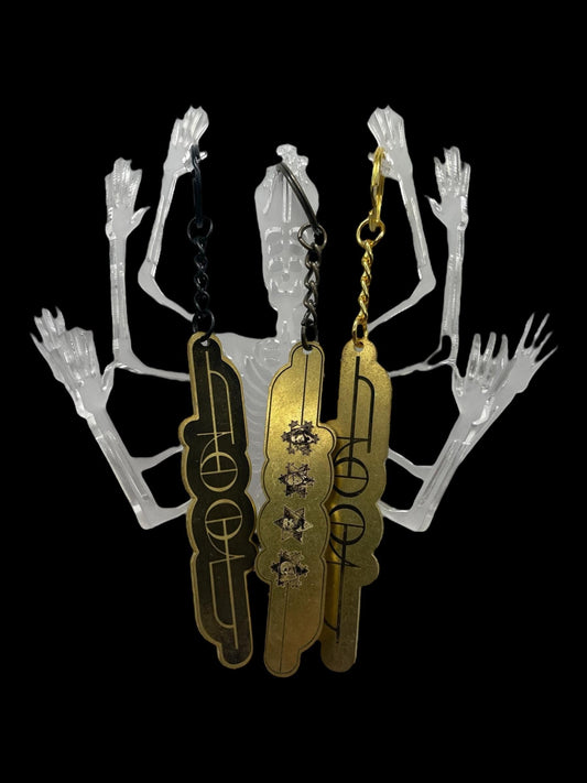 TOOL FI Keychain - Dual Design Brass