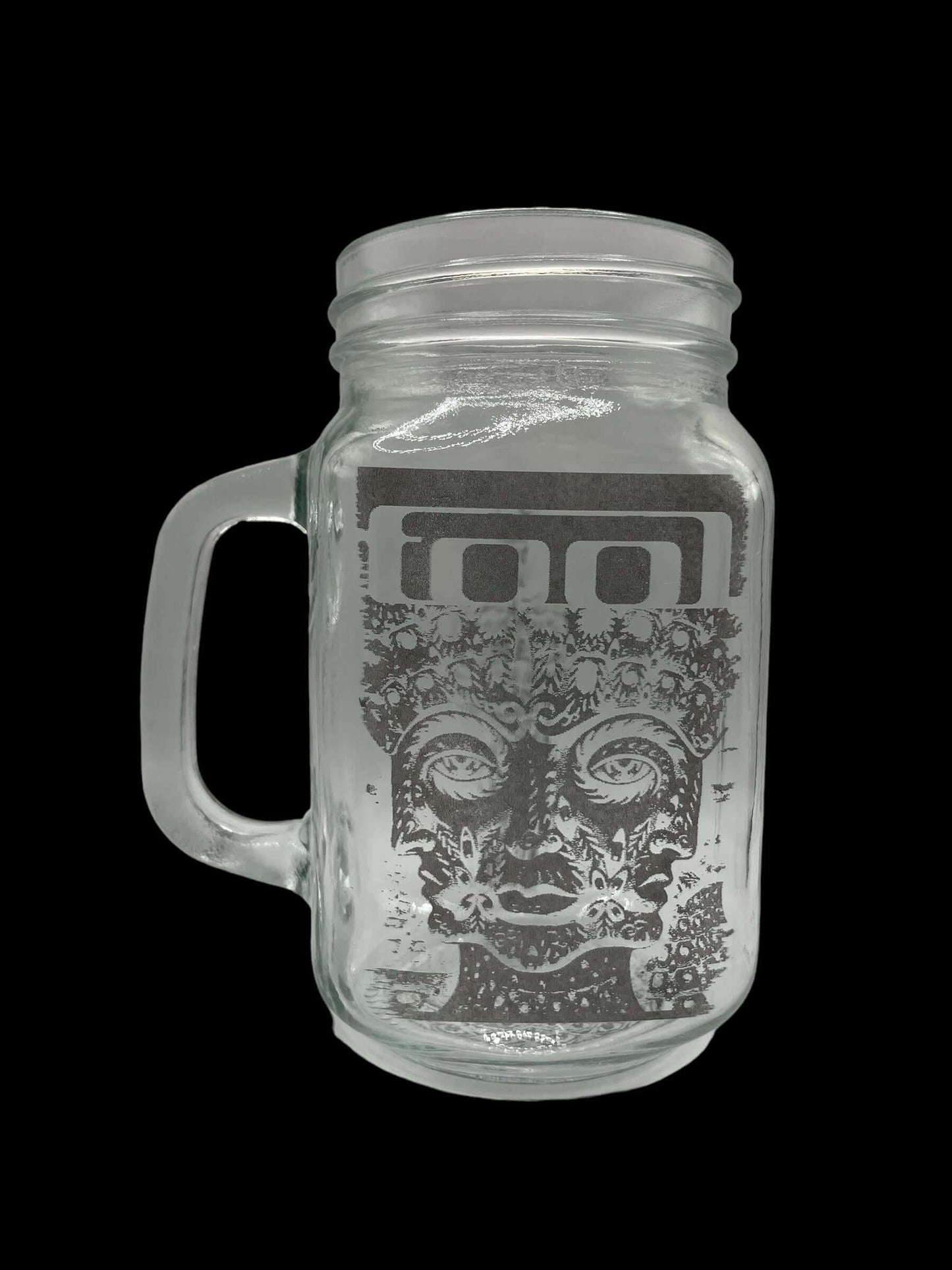 TOOL 10K Specter Glass Mason Jar Mug w/ Eye Coaster