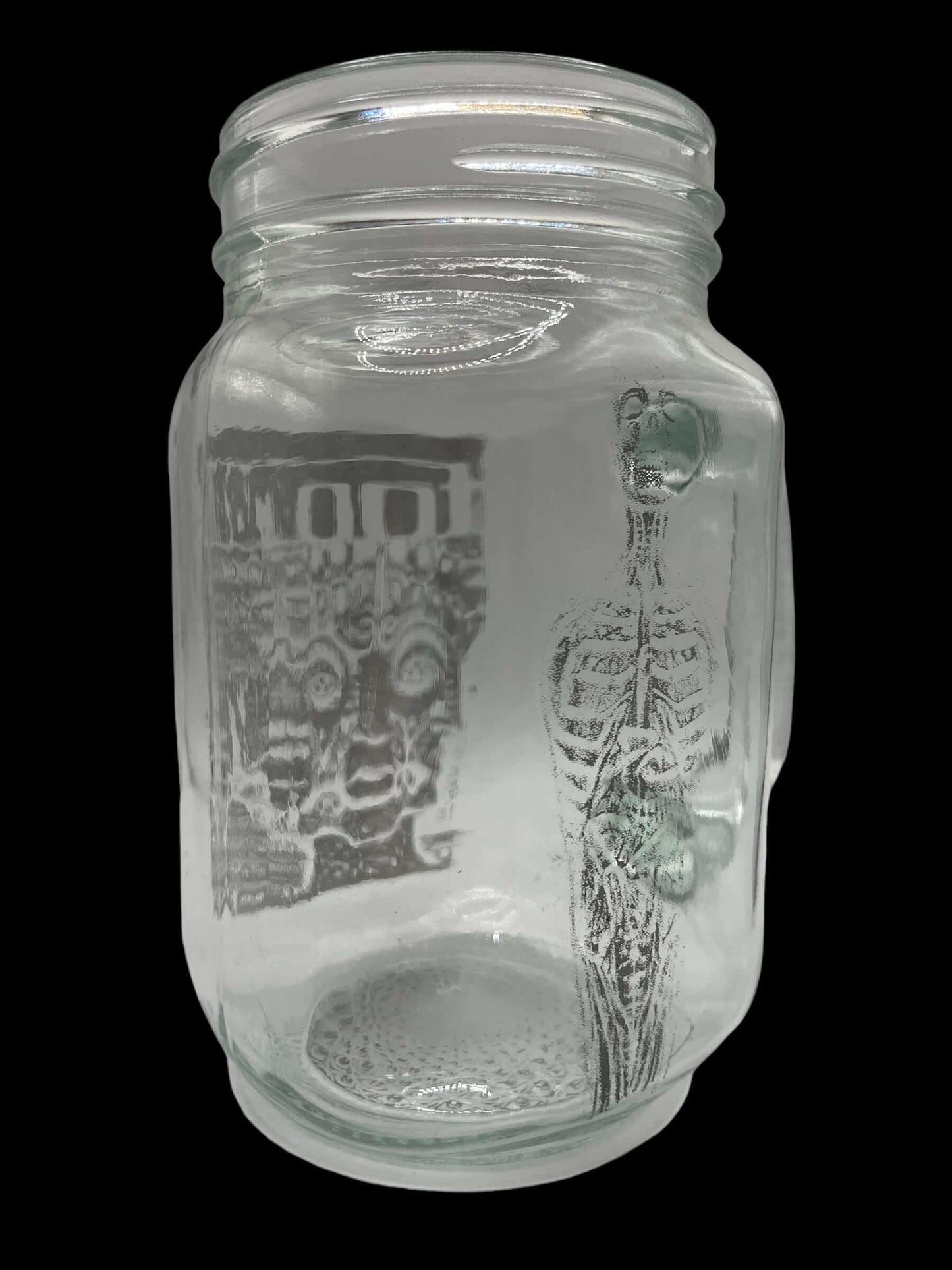 TOOL 10K Specter Glass Mason Jar Mug w/ Eye Coaster