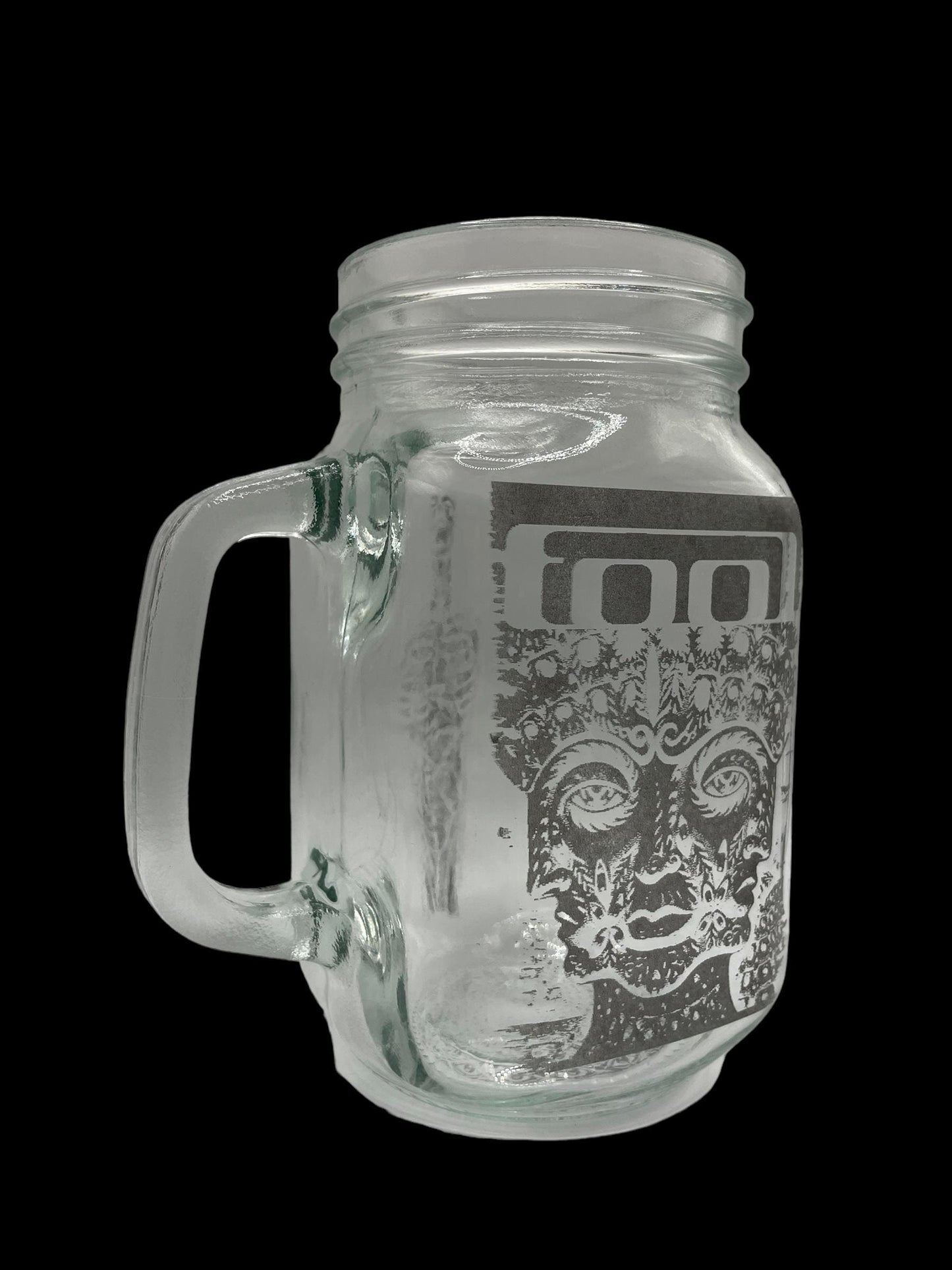 TOOL 10K Specter Glass Mason Jar Mug w/ Eye Coaster