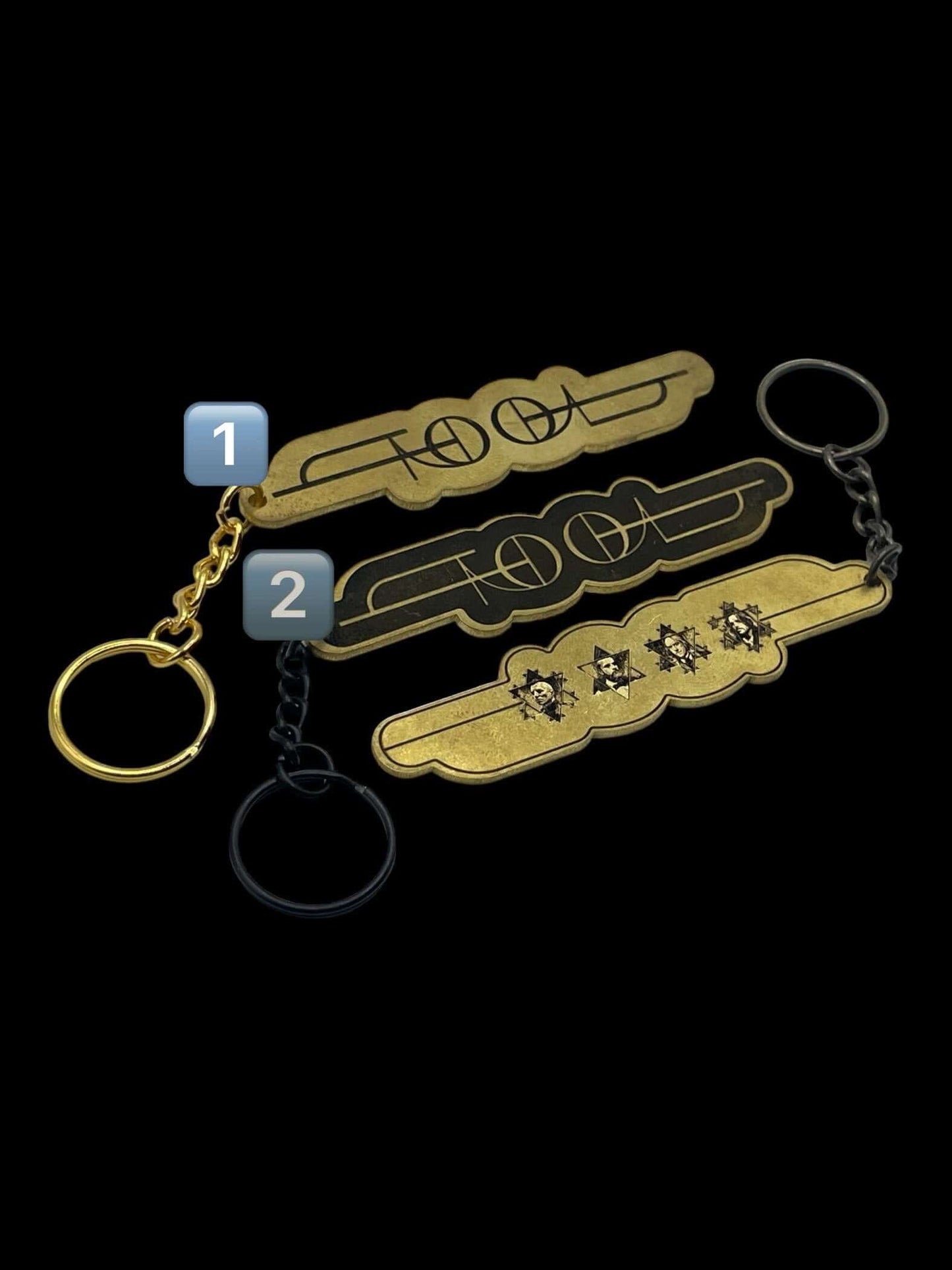 TOOL FI Keychain - Dual Design Brass